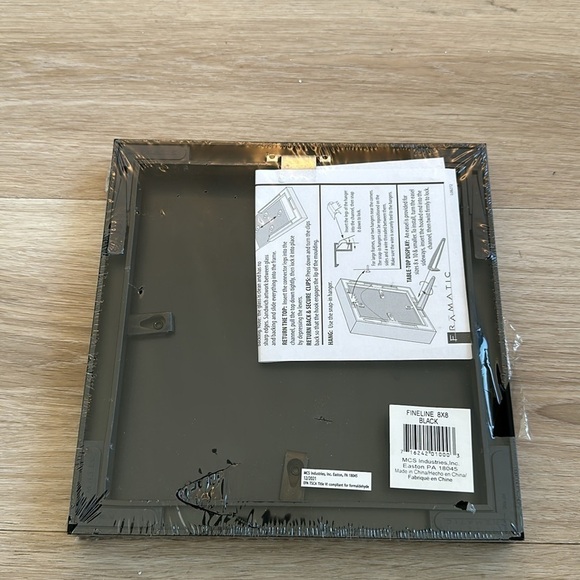 Framatic Fineline 8x8" Aluminum Frame with a Thin Face for a 5x5" Photograph, - Picture 6 of 8